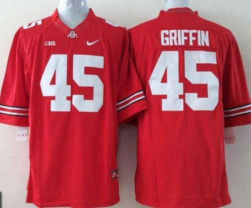 Buckeyes #45 Archie Griffin Red Stitched Youth NCAA Jersey - Click Image to Close